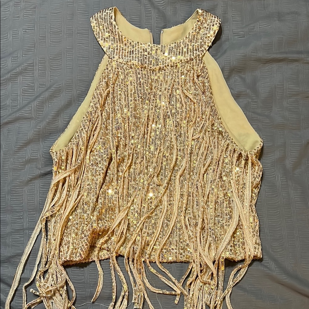 Nasty Gal Gold Sequin Top